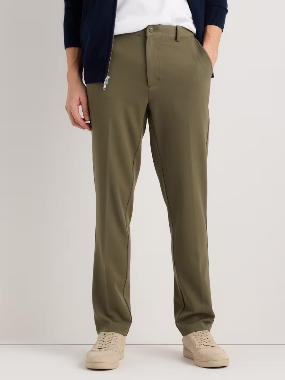 Quince Ultra-Stretch 24/7 Smart Chinos Athletic Tapered Olive Green 32x28 NWT